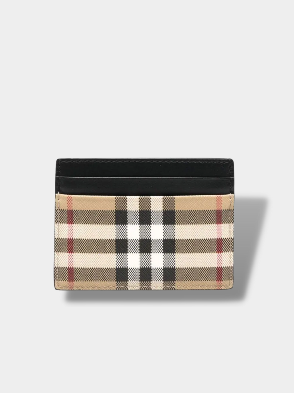 Portefeuille en cuir à carreaux Burberry VINTAGE CHECK LEATHER CARD HOLDER