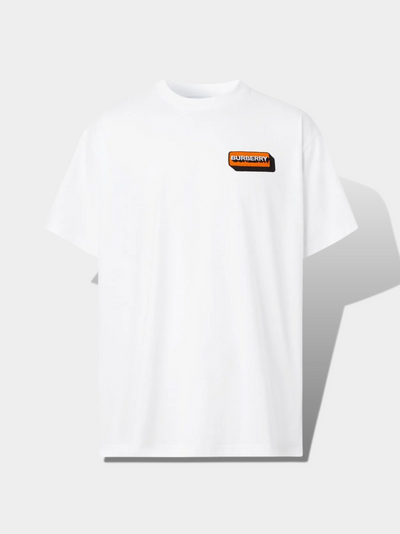 ברברי טי שירט צבע לבן print logo T-shirt