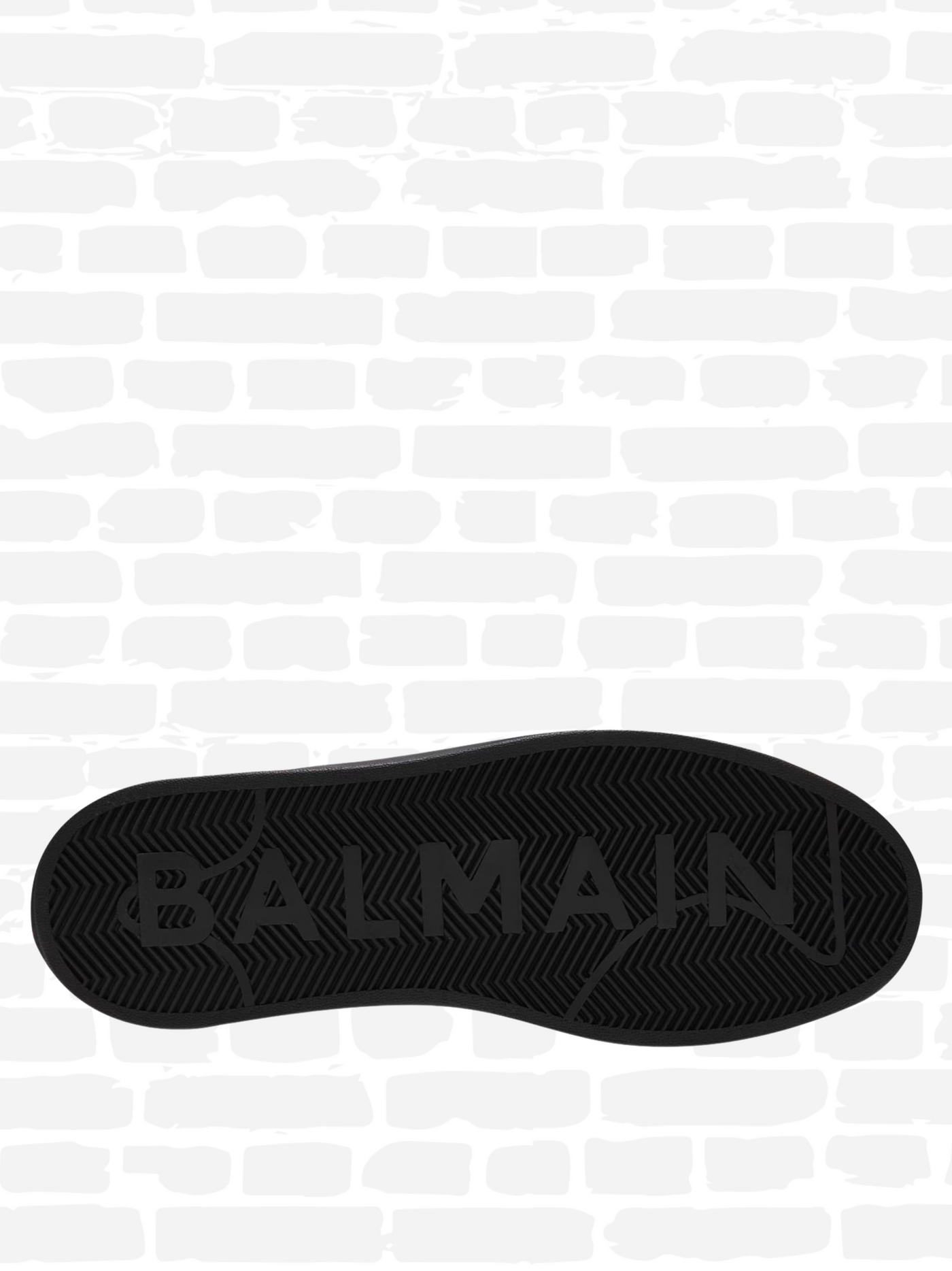 באלמין נעליים צבע שחור B-COURT MONOGRAM TRAINER