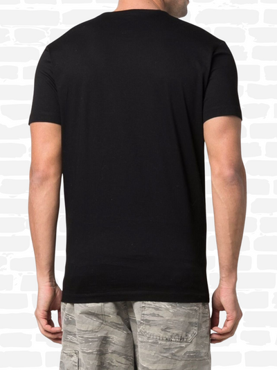 דיסקוורד טי שירט צבע שחור  T-shirt with side print