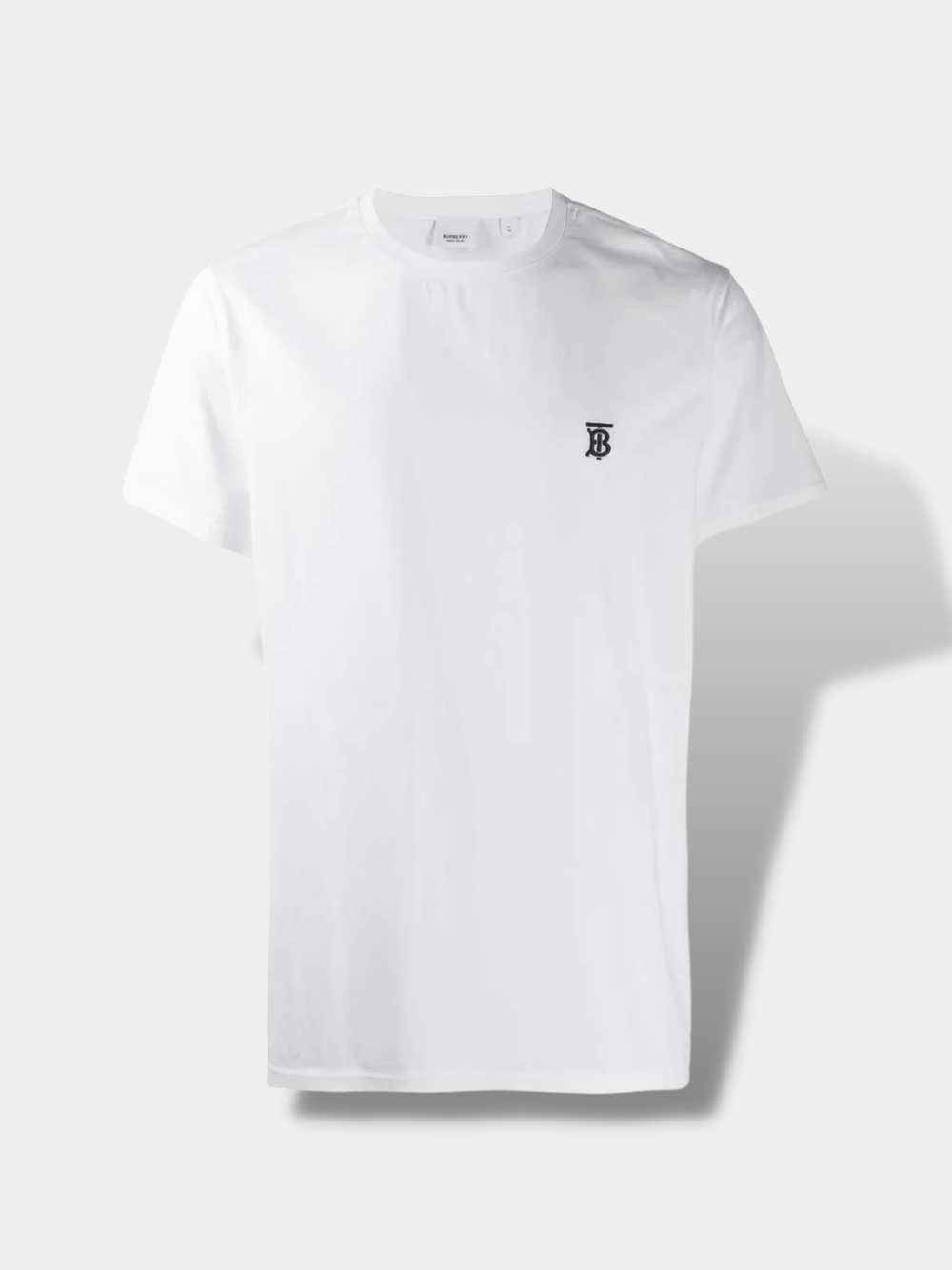 T-shirt Burberry couleur blanc logo brodé T-shirt