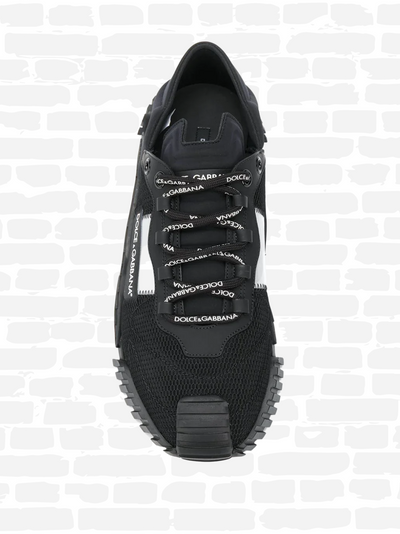 דולצ'ה גאבנה נעליים צבע שחור low-top sneakers