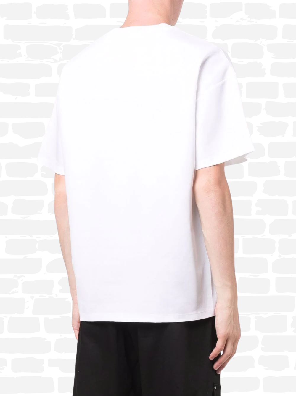 ולנטינו טי שירט צבע לבן logo-print T-shirt