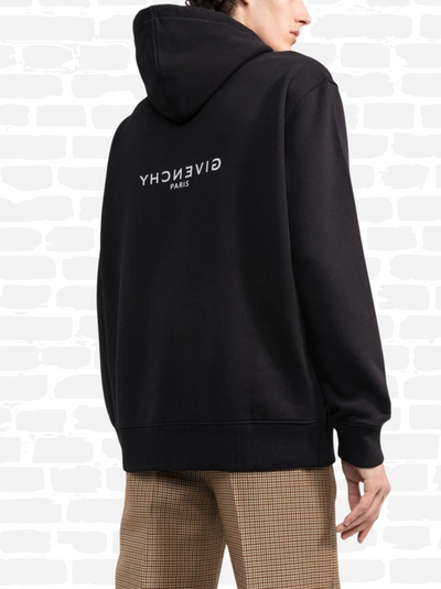 ז'יבנשי סווטשירט קפוצ'ון צבע שחור REVERSE hoodie