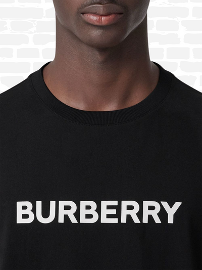 ברברי טי שירט צבע שחור print logo T-shirt