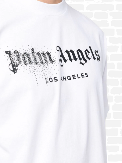 פאלם אנג'לס טי שירט צבע לבן logo-print T-shirt