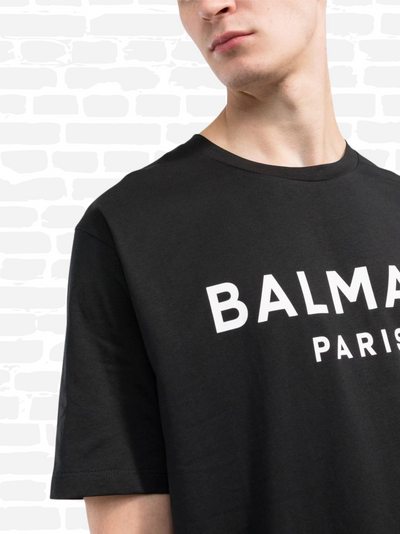 T-shirt Balmain couleur noir IMPRIMÉ LOGO