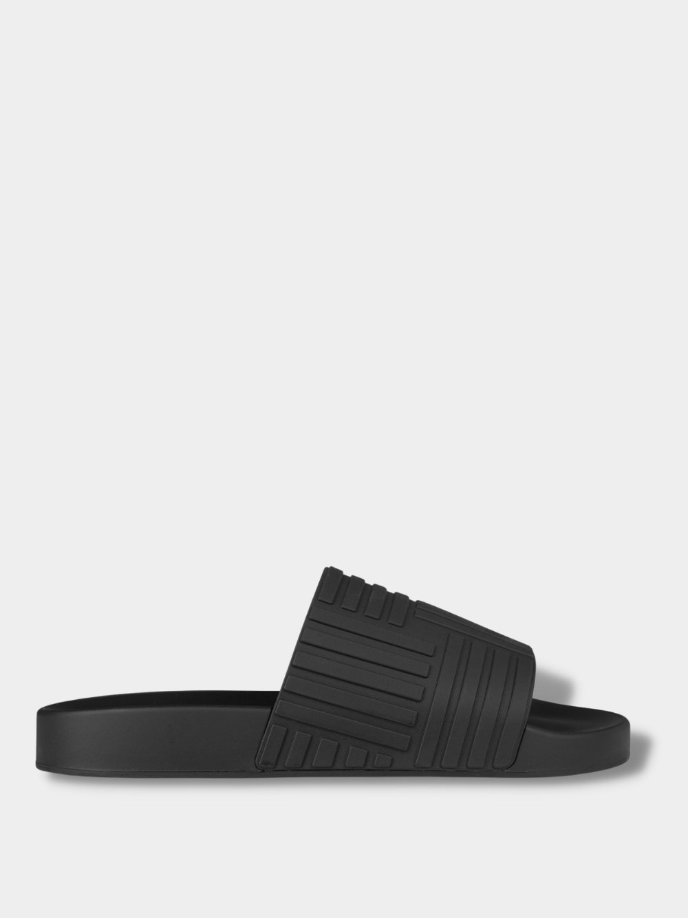 BOTTEGA VENETA CLASSIC RUBBER SLIDERS כפכפים צבע שחור