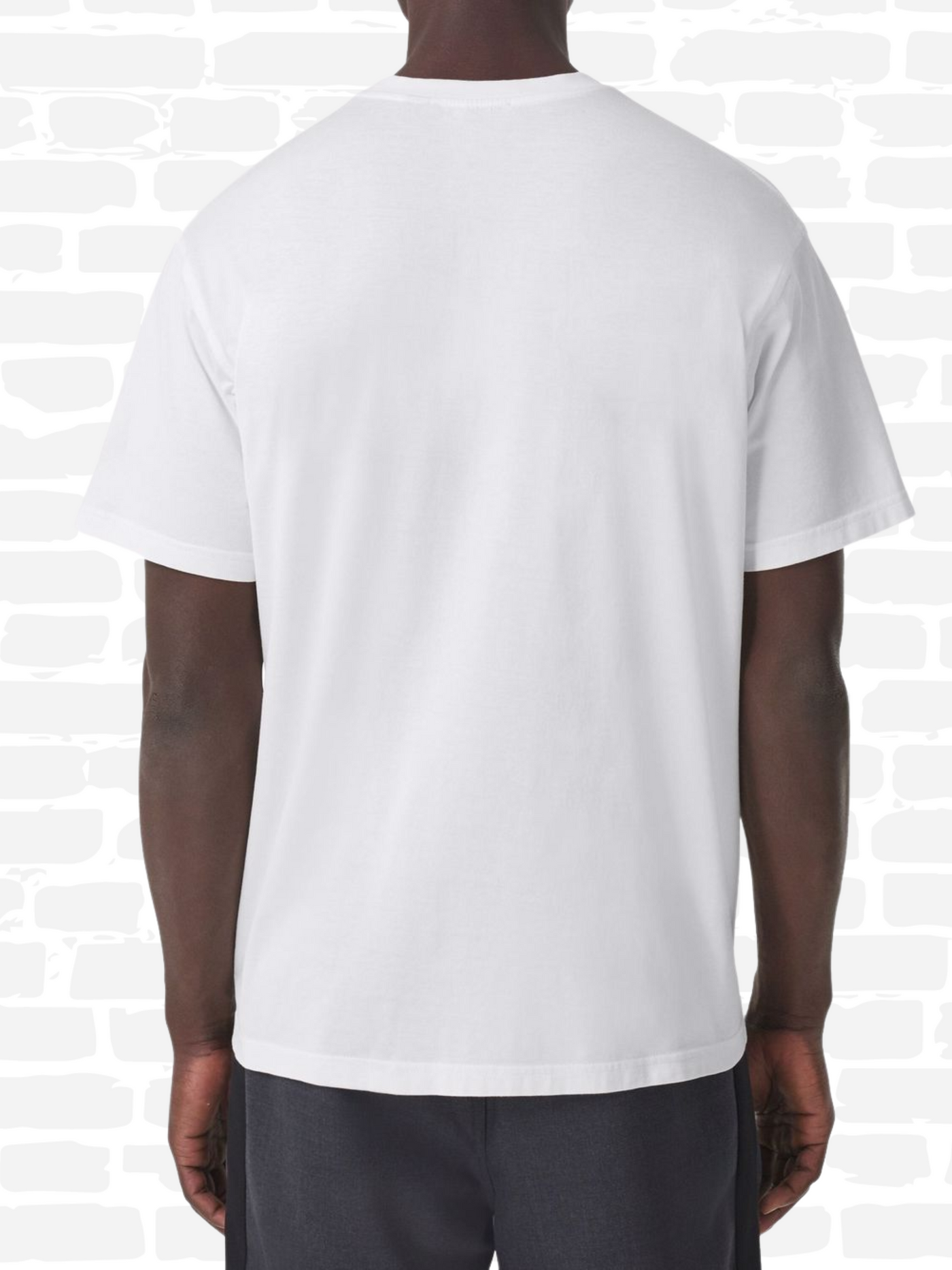 ברברי טי שירט צבע לבן graphic-print logo cotton T-shirt