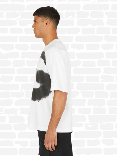 דולצ'ה גאבנה טי שירט צבע לבן over-size print T-shirt