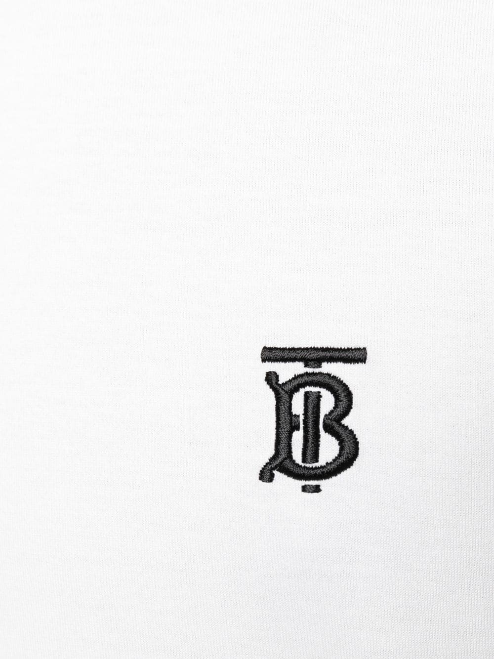 T-shirt Burberry couleur blanc logo brodé T-shirt