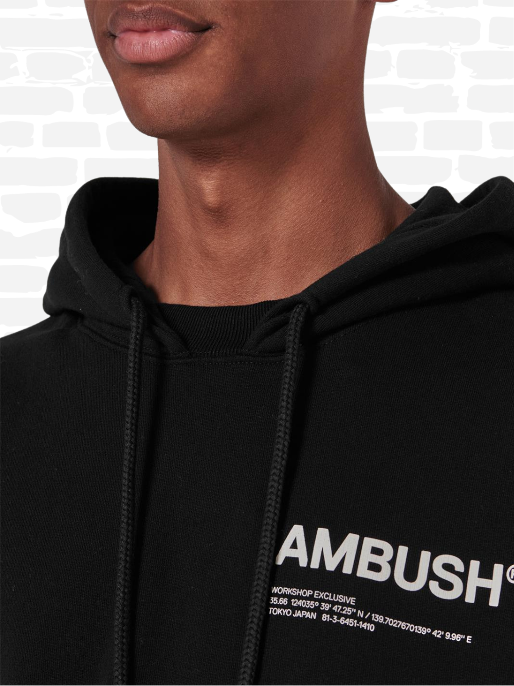 AMBUSH WORKSHOP hoodie סווטשירט קפוצ'ון צבע שחור