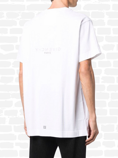 ז'יבנשי טי שירט צבע לבן Revers GG oversize-embroidered T-shirt