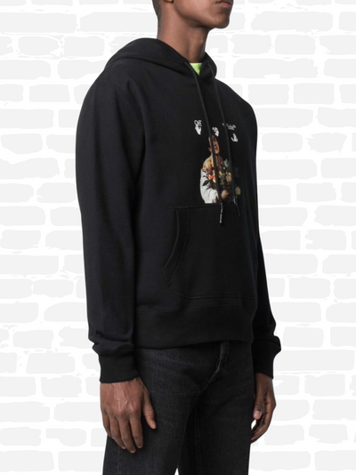 אוף וויט סווטשירט קפוצ'ון צבע שחור Caravaggio Boy hoodie