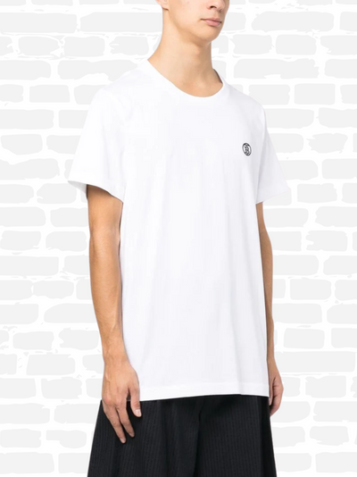 T-shirt Burberry couleur blanc logo brodé T-shirt