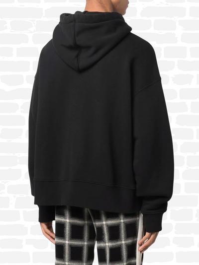 פאלם אנג'לס סווטשירט קפוצ'ון צבע שחור COTTON hoodie