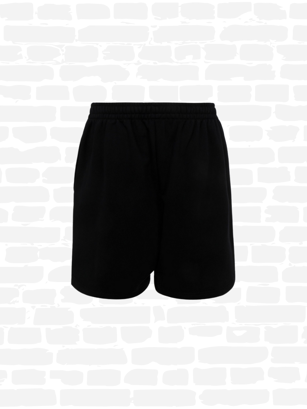 בלנסיאגה שורט צבע שחור Cotton Bermuda Shorts