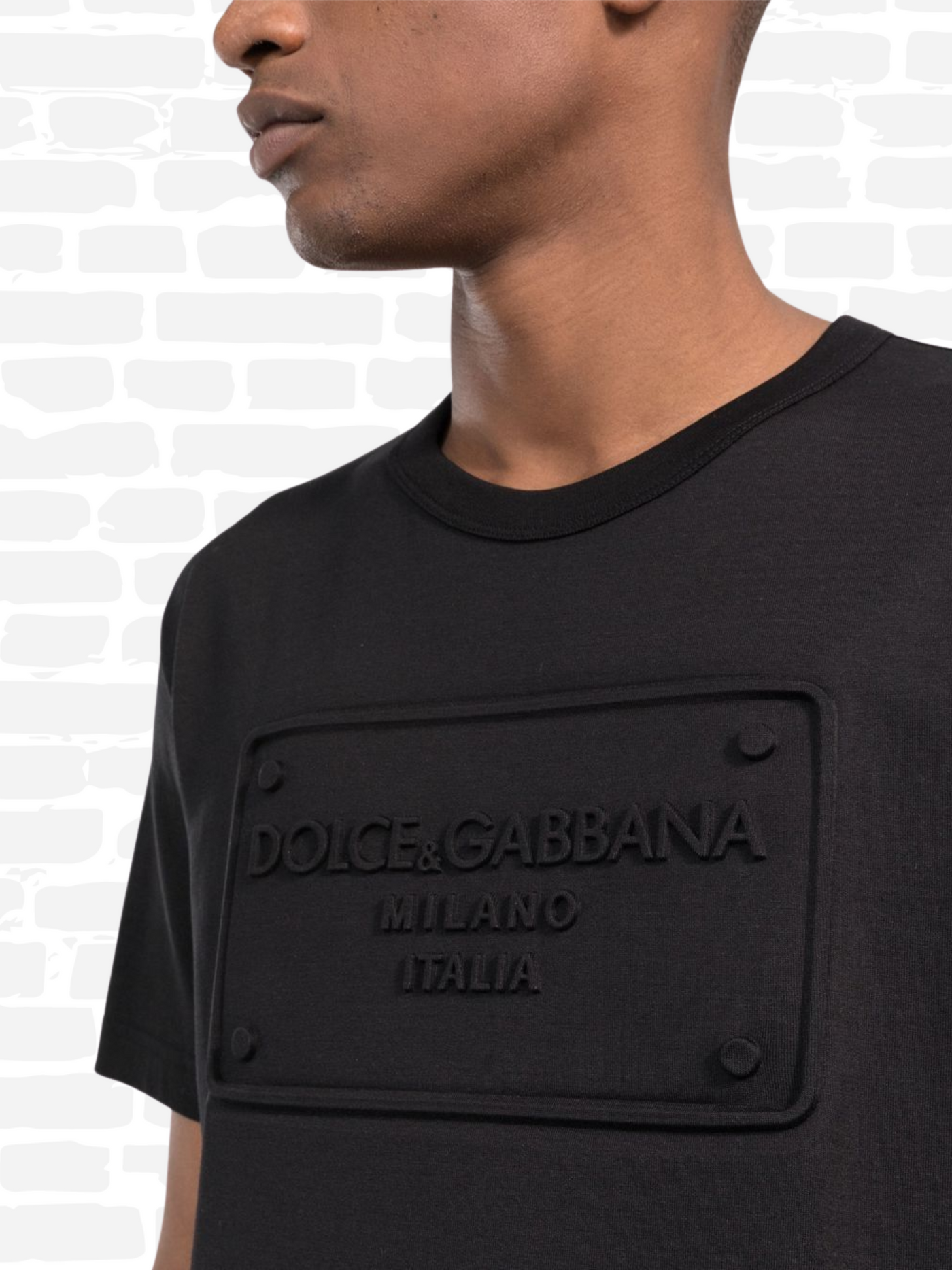 T-shirt Dolce Gabbana couleur noir T-shirt à logo imprimé