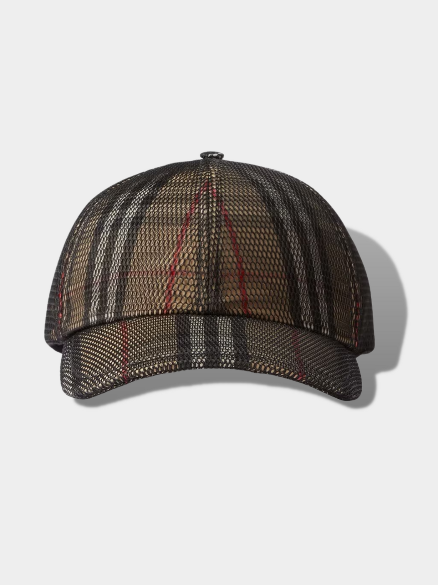 ברברי כובע צבע חום MESH OVERLAY BASEBALL CAP