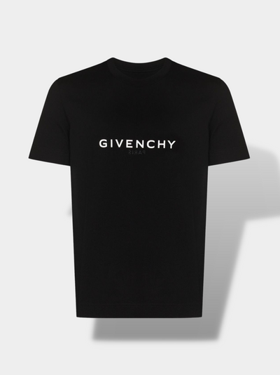 ז'יבנשי טי שירט צבע שחור Revers GG logo-Slim fit T-shirt