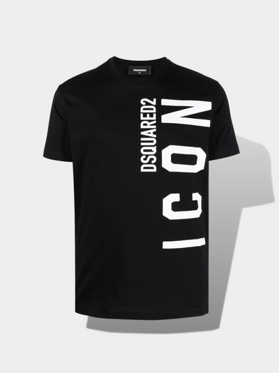 דיסקוורד טי שירט צבע שחור  T-shirt with side print