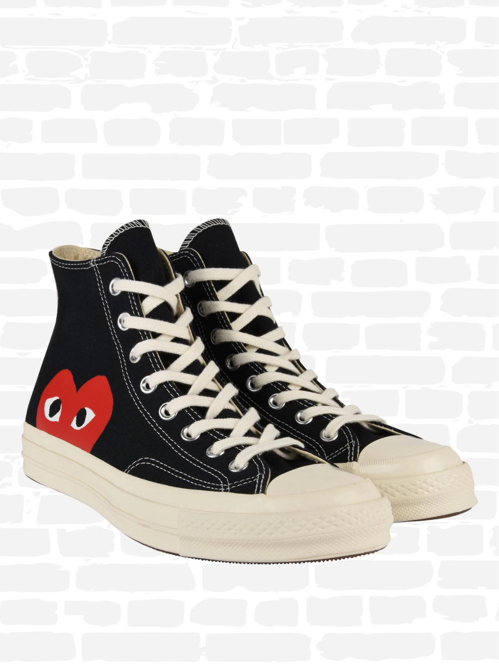 COMME DES GARCONS HIGH TOP TRAINERS סניקרס צבע שחור Size 42